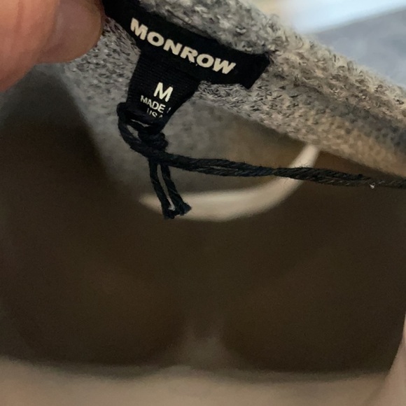 Monrow grey sweater new M - Picture 5 of 9